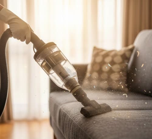 Reduced dust and allergens after deep cleaning