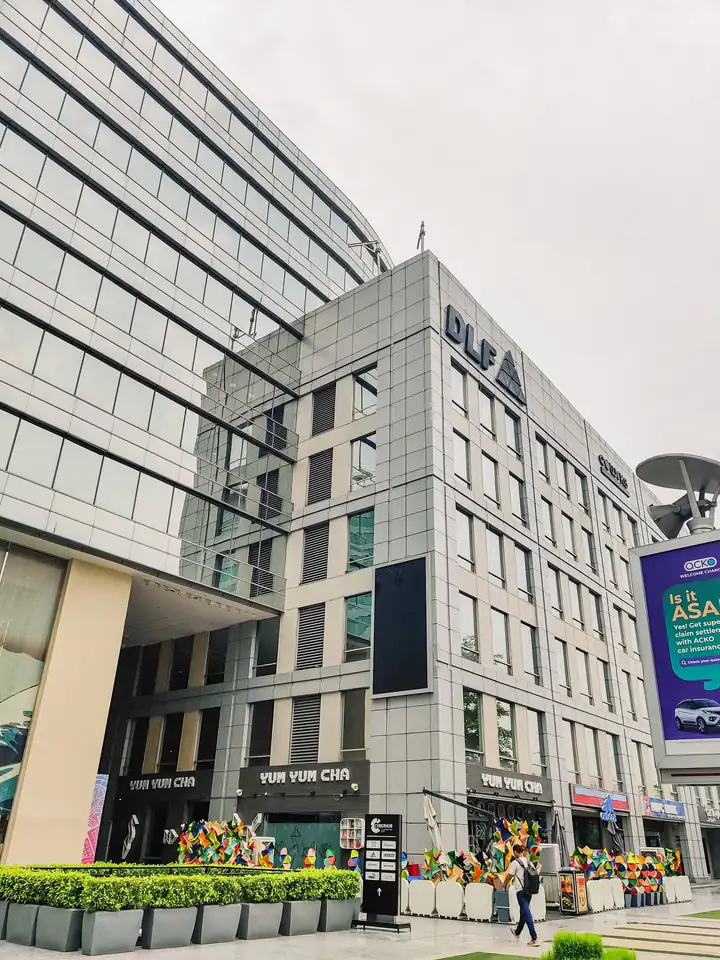 Glass office towers at DLF Cyber City, Gurgaon