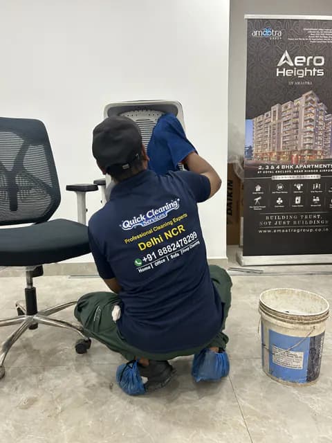 Workstation chair cleaning for offices in Delhi NCR
