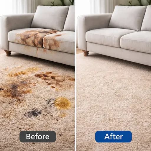 Before and After Stain Removal