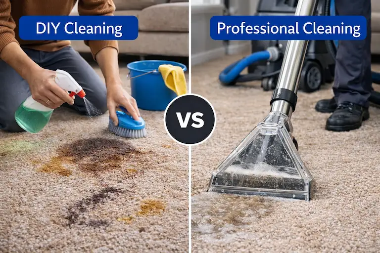 DIY vs professional sofa cleaning comparison