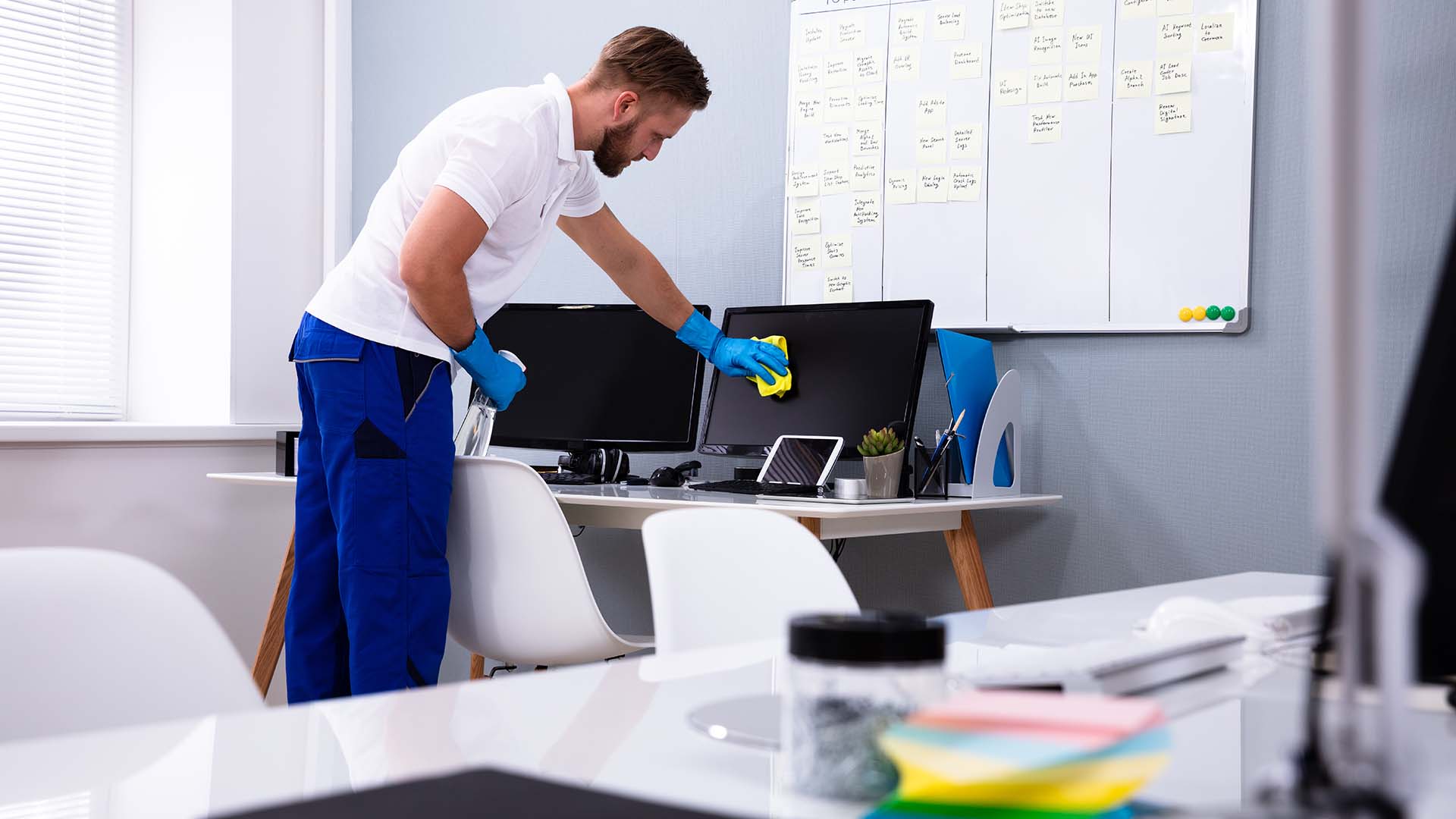 Office and commercial space deep cleaned by Quick Cleaning Services in Faridabad