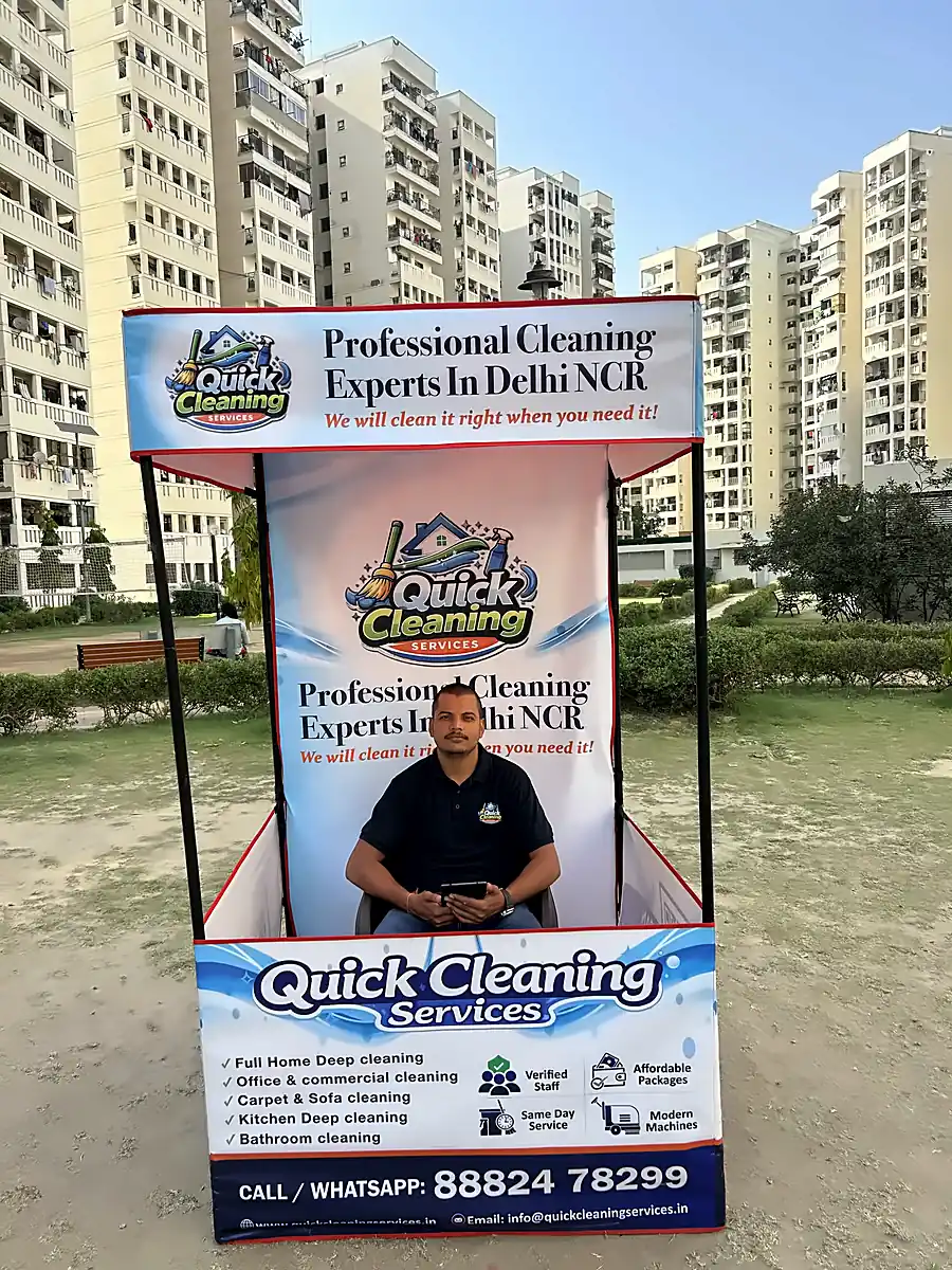 Quick Cleaning Services trained team serving Delhi NCR