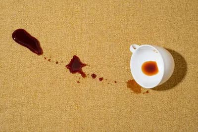 Tea and coffee stain on sofa fabric in Delhi home — removal by Quick Cleaning Services