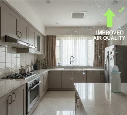 Improved indoor air quality after cleaning